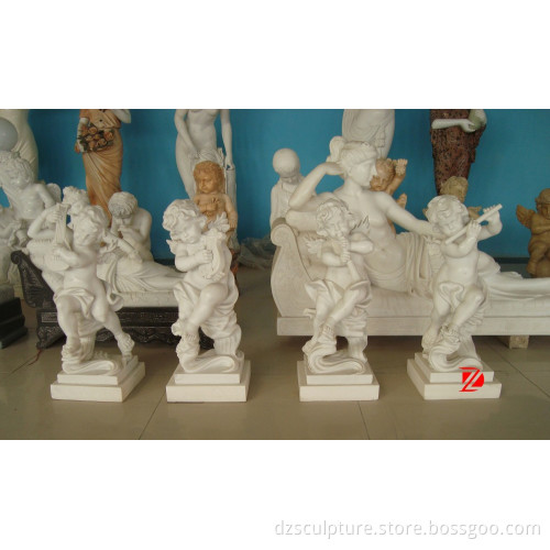 Music baby angel figurines